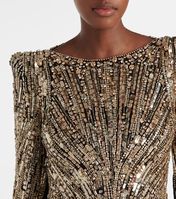 Abito lungo Avalon con paillettes | Jenny Packham