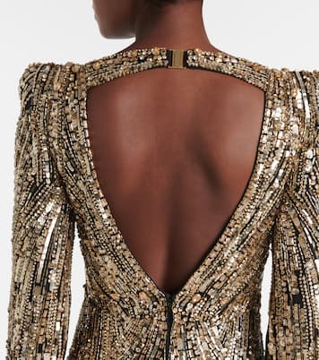 Abito lungo Avalon con paillettes | Jenny Packham