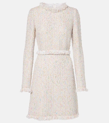 Abito corto in bouclé con frange | Giambattista Valli