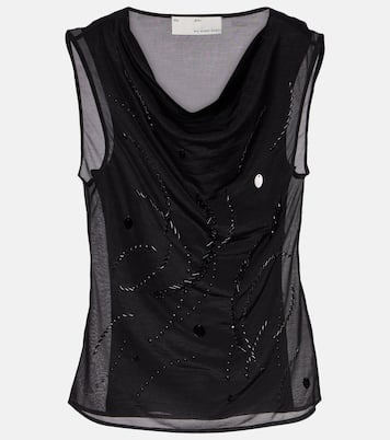 Verziertes Top aus Mesh | Xu Zhi