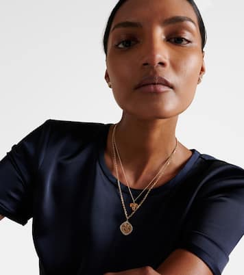 Collier World Traveler en or 14 ct et diamants | Sydney Evan