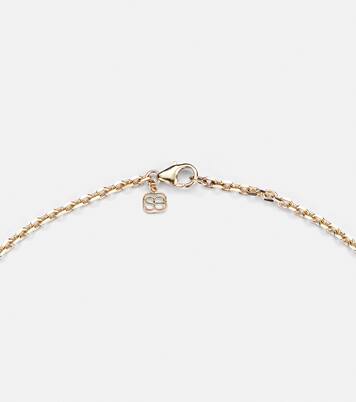 Collier World Traveler en or 14 ct et diamants | Sydney Evan