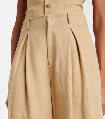 Weite Hose Greer aus Seide und Leinen | Ralph Lauren Collection