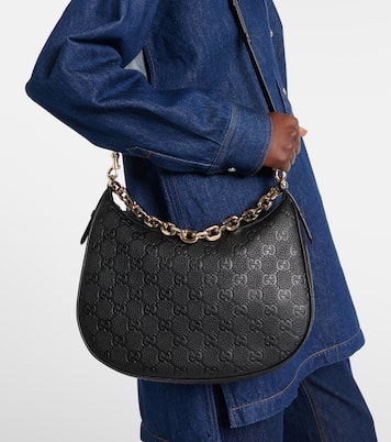 Schultertasche GG Medium aus Leder | Gucci
