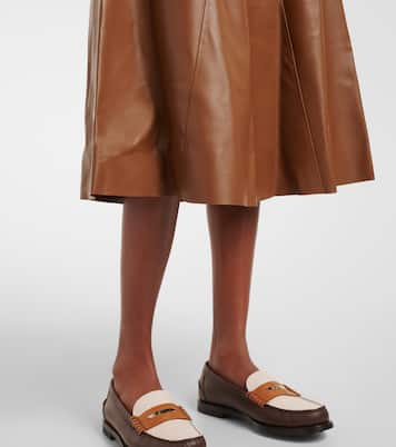 Jupe midi Selina en cuir | Fforme