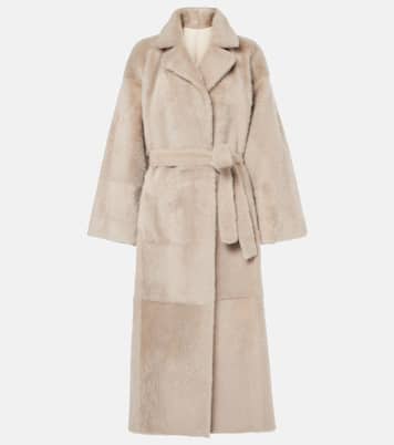 Manteau réversible en shearling et cuir | Brunello Cucinelli