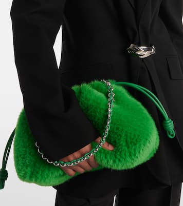 Flamenco Small faux fur clutch | Loewe