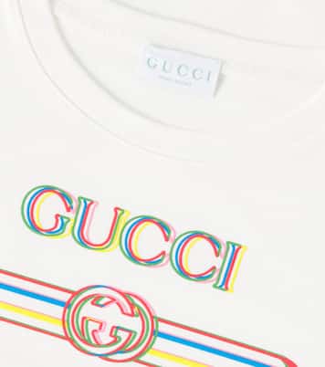 Camiseta de jersey de algodón estampada | Gucci Kids