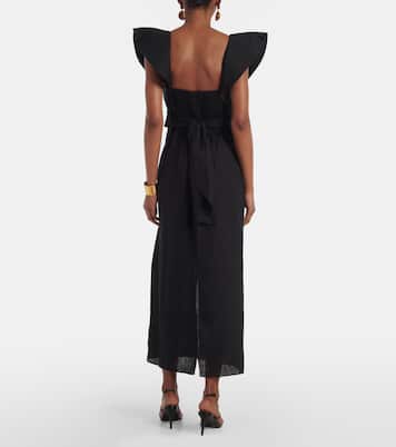Abito midi con volant | Johanna Ortiz