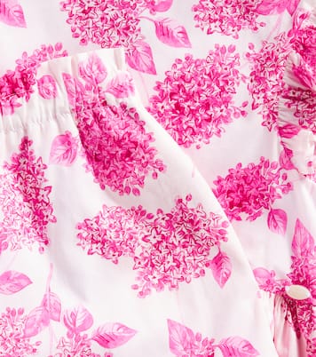 Floral ruffled cotton top and shorts set | Tartine et Chocolat