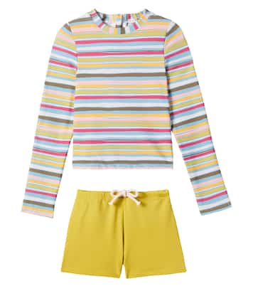 Agik rashguard top and swim trunks set  | Louise Misha