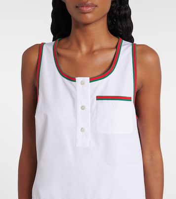 Web Stripe pleated minidress | Gucci