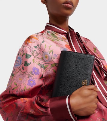 GG Petite Marmont leather wallet on chain | Gucci
