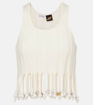 Top raccourci Paula's Ibiza en coton à ornements  | Loewe