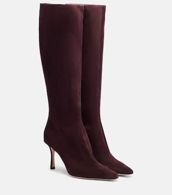 Agathe 85 suede knee-high boots | Jimmy Choo