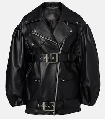 Belted leather biker jacket | Simone Rocha