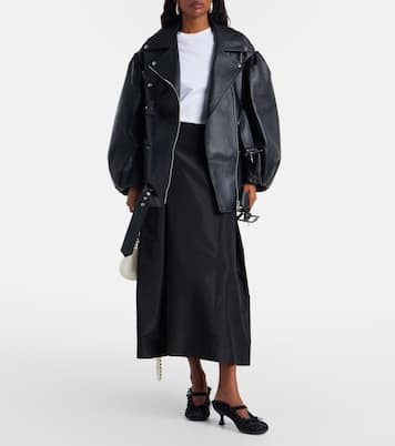 Belted leather biker jacket | Simone Rocha