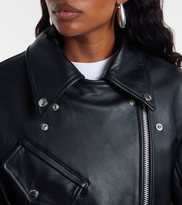 Belted leather biker jacket | Simone Rocha