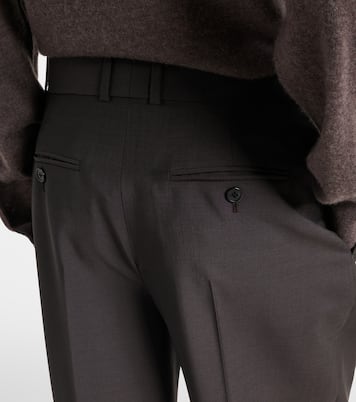 Mikkela high-rise wool and mohair pants  | The Row