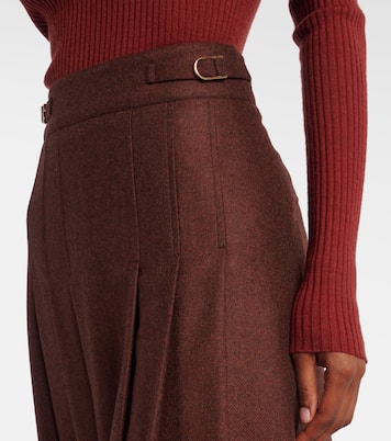 Wesley wool and cashmere midi skirt | Gabriela Hearst