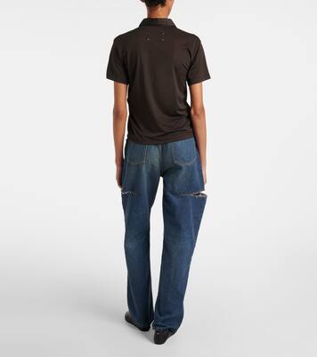 Distressed barrel-leg jeans | Maison Margiela
