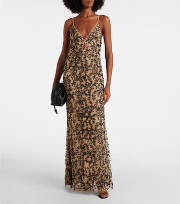 Reinvention embellished mesh gown | Johanna Ortiz