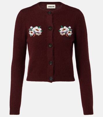 Verzierter Cardigan aus Kaschmir und Baumwolle | Shushu/Tong