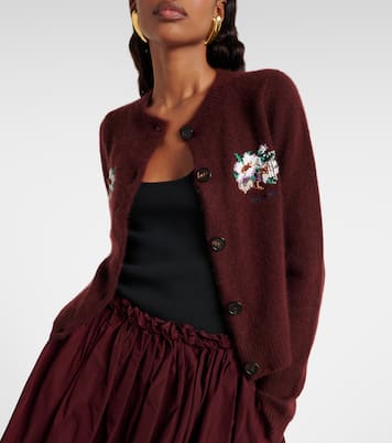 Verzierter Cardigan aus Kaschmir und Baumwolle | Shushu/Tong