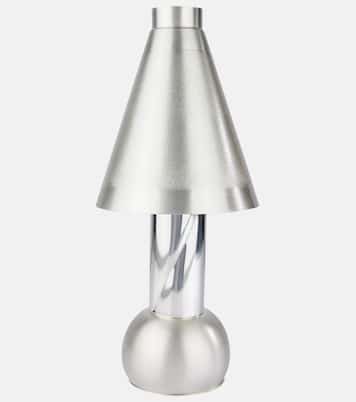 Silver-plated metal table lamp | Natalia Criado