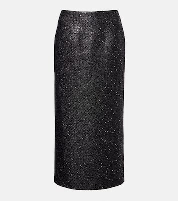 Sequined lamé tweed pencil skirt | Carolina Herrera