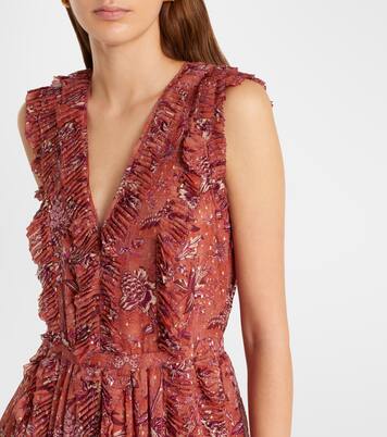 Vestido largo Aida de chifón en mezcla de seda | Ulla Johnson