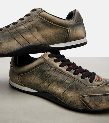 Gucci Shift leather sneakers | Gucci