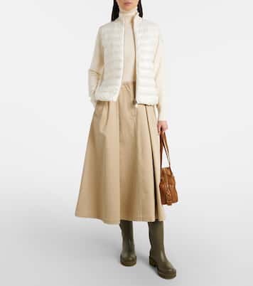 Cardigan matelassé en laine vierge | Moncler