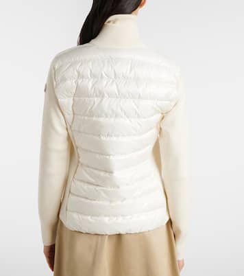 Cardigan matelassé en laine vierge | Moncler