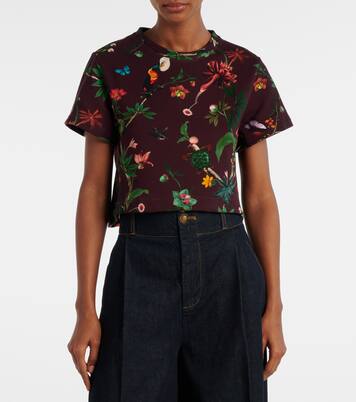 T-Shirt La Scala aus Baumwolle mit Federn | La DoubleJ