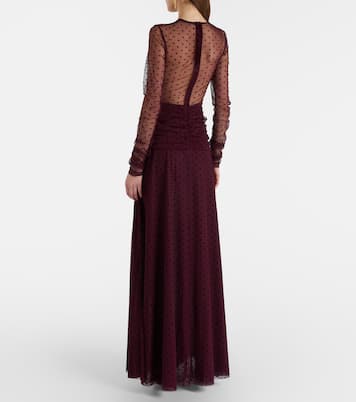 Barbera point d'esprit tulle gown | Rebecca Vallance