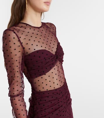 Barbera point d'esprit tulle gown | Rebecca Vallance