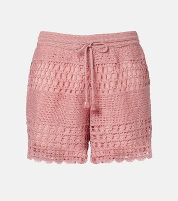 Shorts Wanderlust de croché en mezcla de algodón | Zimmermann