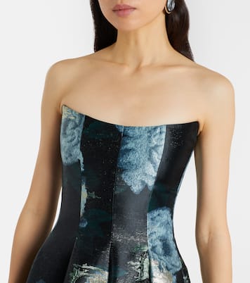 Bustier-Robe Laila aus Brokat | Markarian