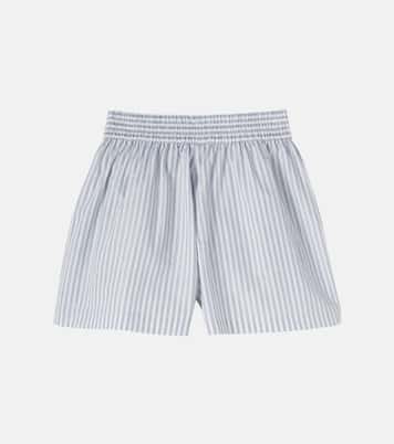 Striped cotton-blend shorts | Brunello Cucinelli Kids