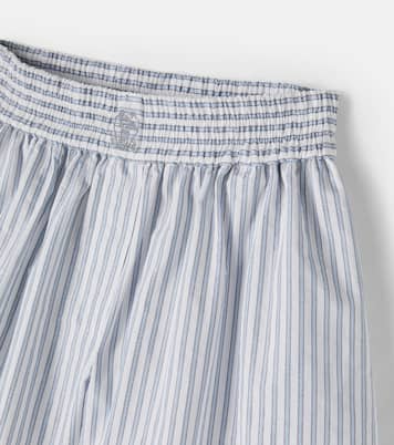 Striped cotton-blend shorts | Brunello Cucinelli Kids