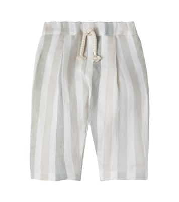 Bebé - pantalones Regencos de lino a rayas | 1 + in the Family