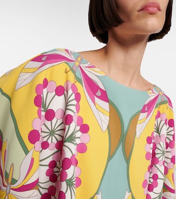 Florette Placée reversible satin poncho | La DoubleJ