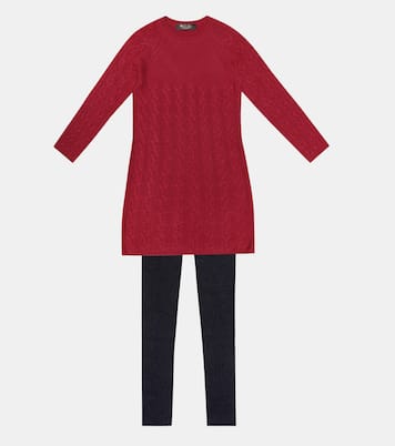 Leggings Comfy de cachemir acanalado | Loro Piana Kids
