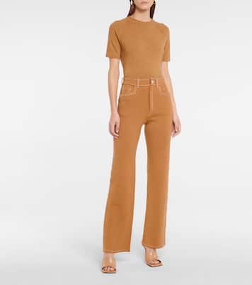 Pantalones punto de cachemir y algodón | Barrie