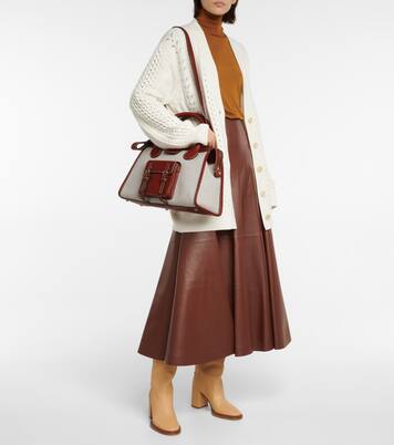 Borsa Edith Medium in canvas e pelle | Chloé