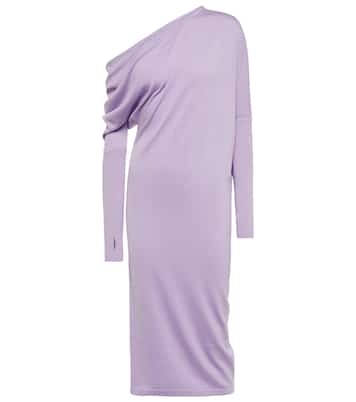 Robe midi en cachemire et soie | Tom Ford