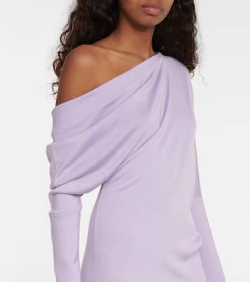 Robe midi en cachemire et soie | Tom Ford