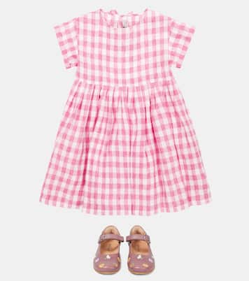Gingham linen dress | Il Gufo