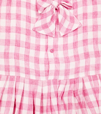 Gingham linen dress | Il Gufo